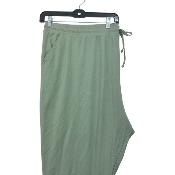 Disney Sage Green Loungewear Set SZ 3X With Mickey Mouse Logo Soft Comfortable - Picture 14 of 14